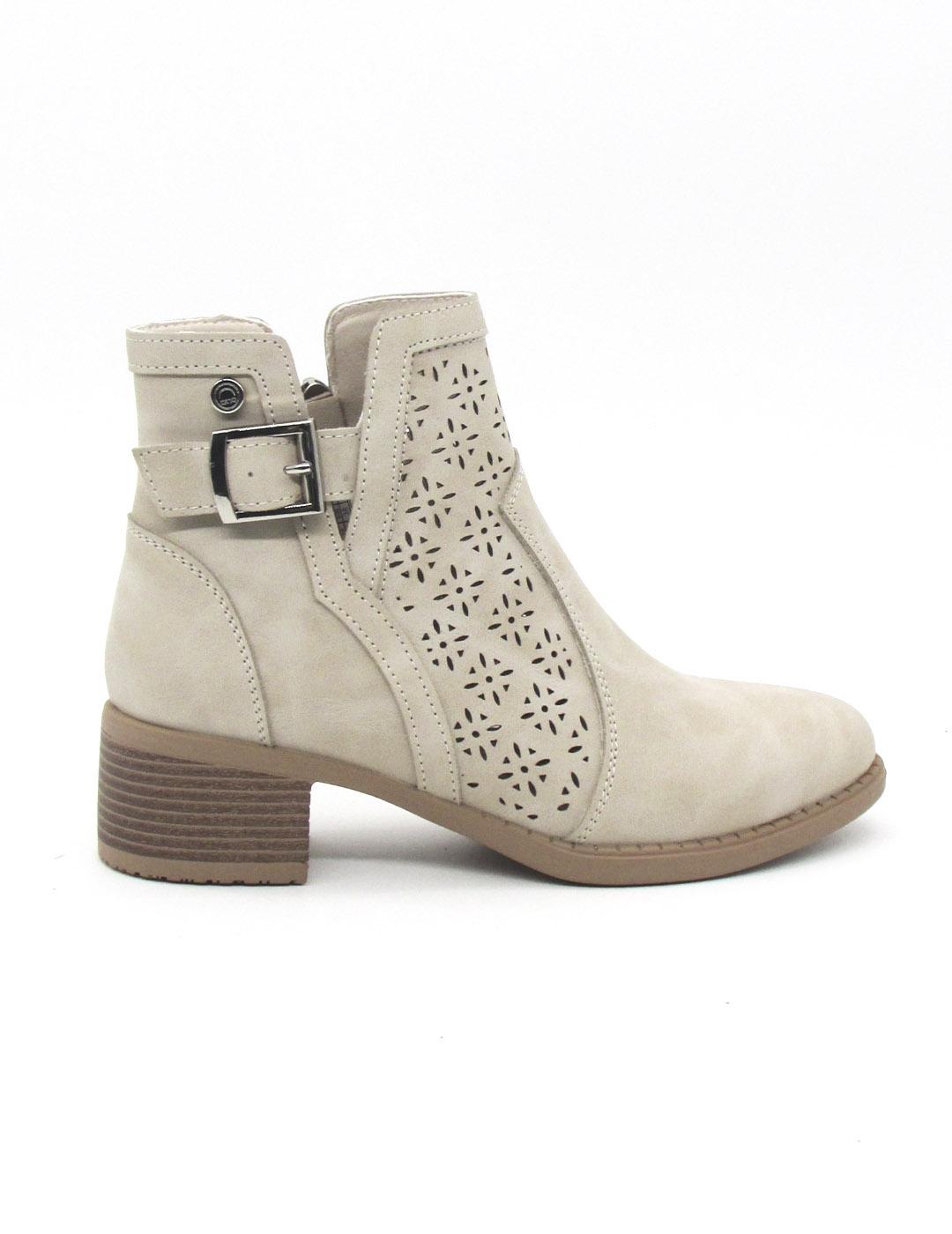 RAMBLA 04 CHIKA 10 BOTIN BEIGE CAMPERO