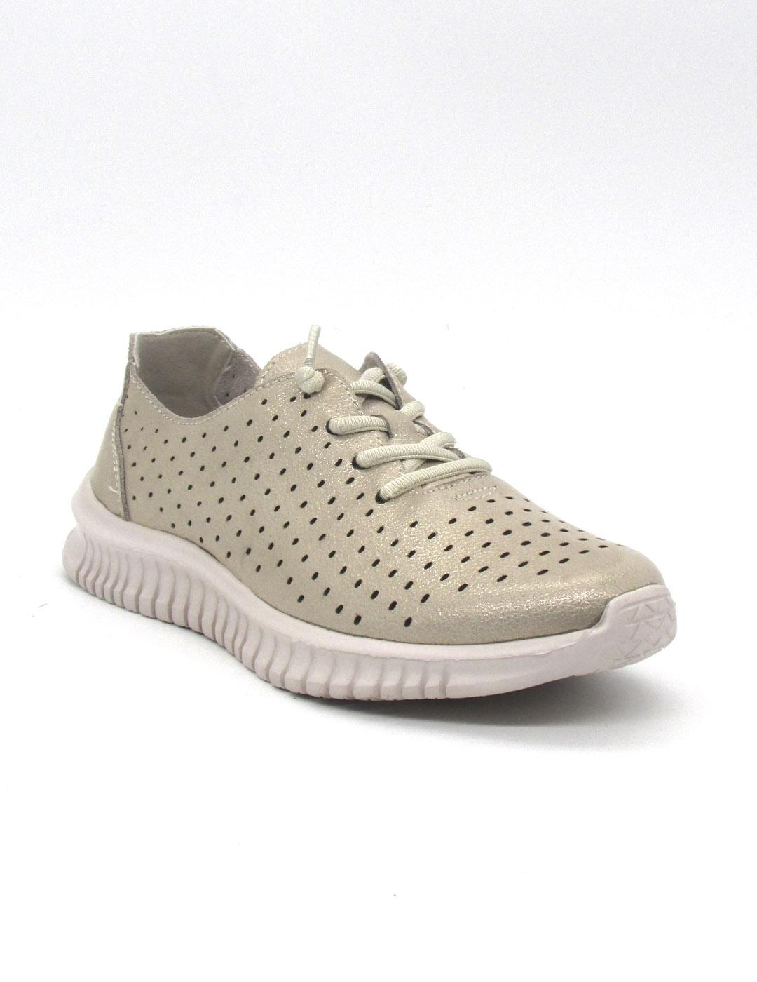 Zapato Deportivo Khloe FLEXIPIES 502 color oro para mujer