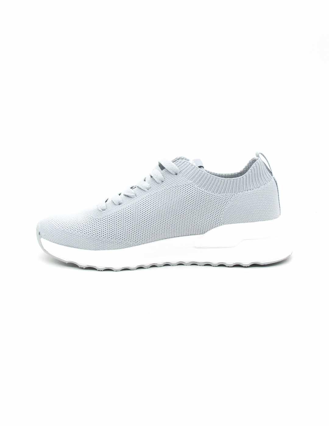 Zapatilla Ecoalf CONDEKNITALF de color azul claro con cordón