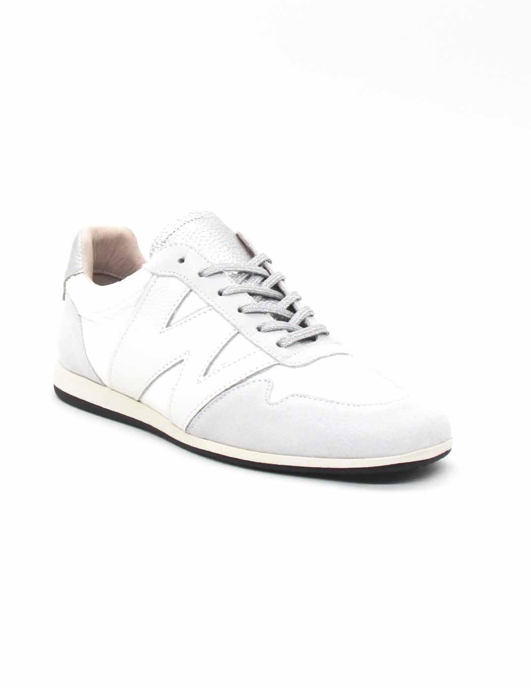 Zapatilla Wonders A-2730 blanco con cordón