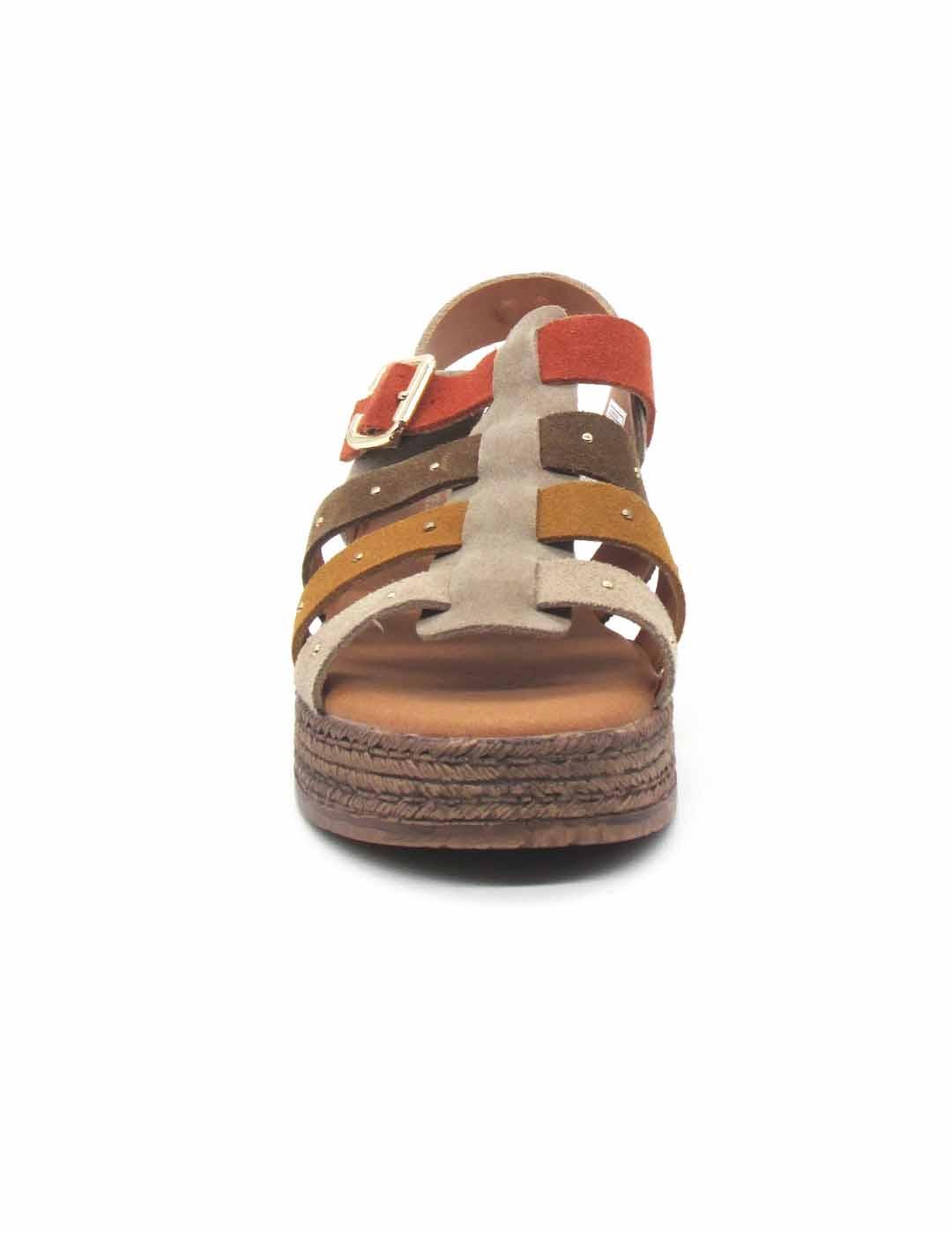 Sandalia Chika10 MAYRA 10 de color cuero