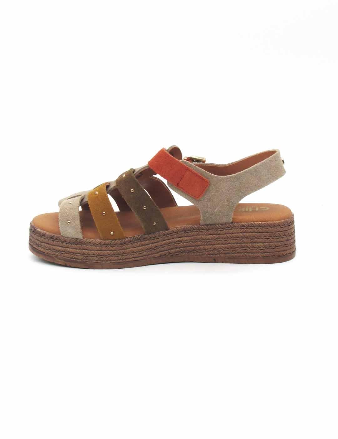 Sandalia Chika10 MAYRA 10 de color cuero