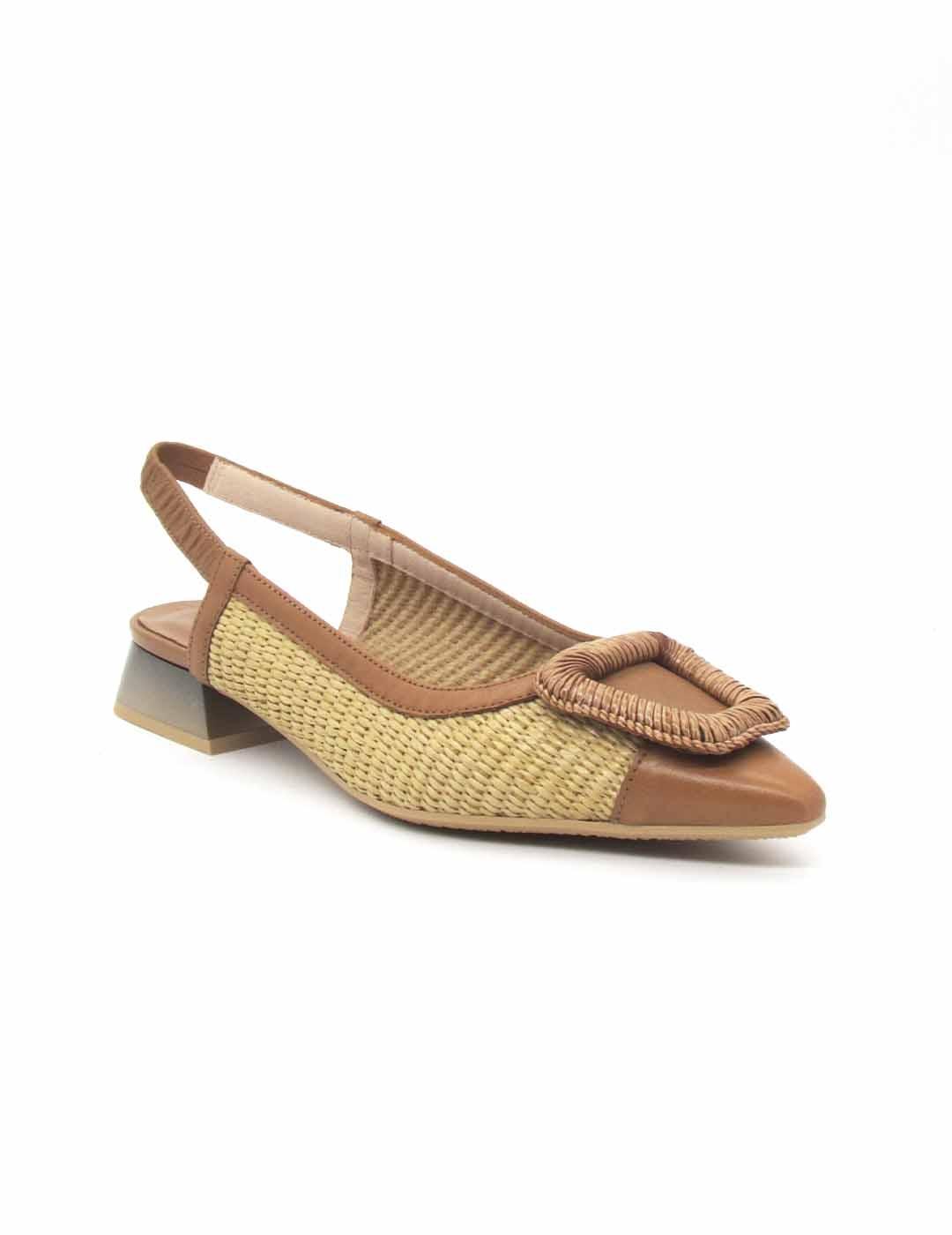 Zapato destalonado Hispanitas RH254046 de color cuero