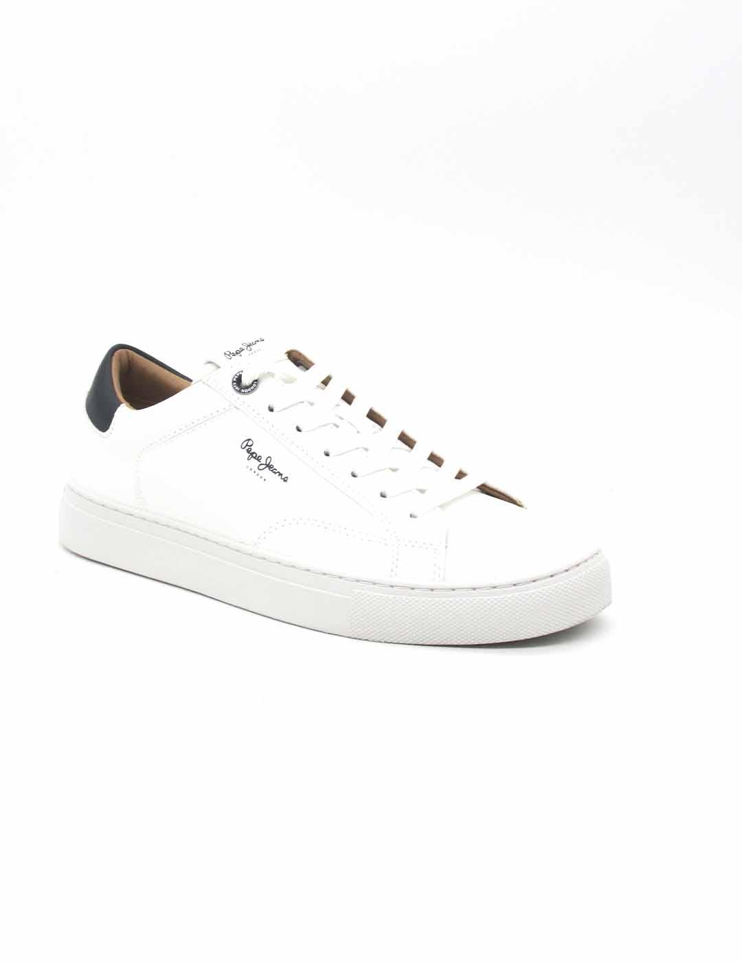 Zapatilla Pepe JeansPMS00048(800) de color blanco/marino