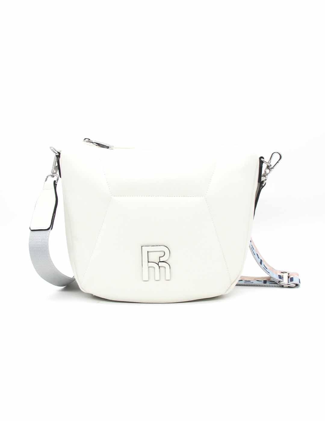 Bolso bandolera 251394 de color blanco para mujer