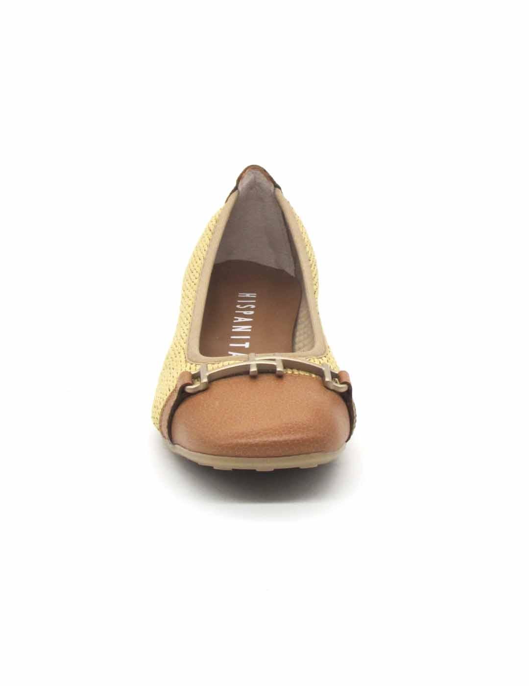 Zapato Hispanitas RH253992 de color cuero con tacón