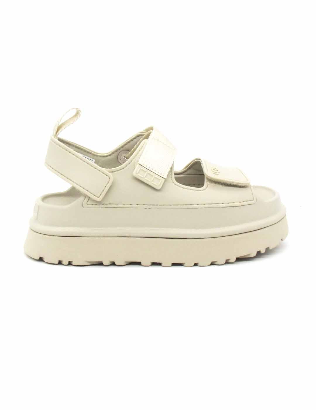 Sandalia UGG 1152685 de color beige con plataforma