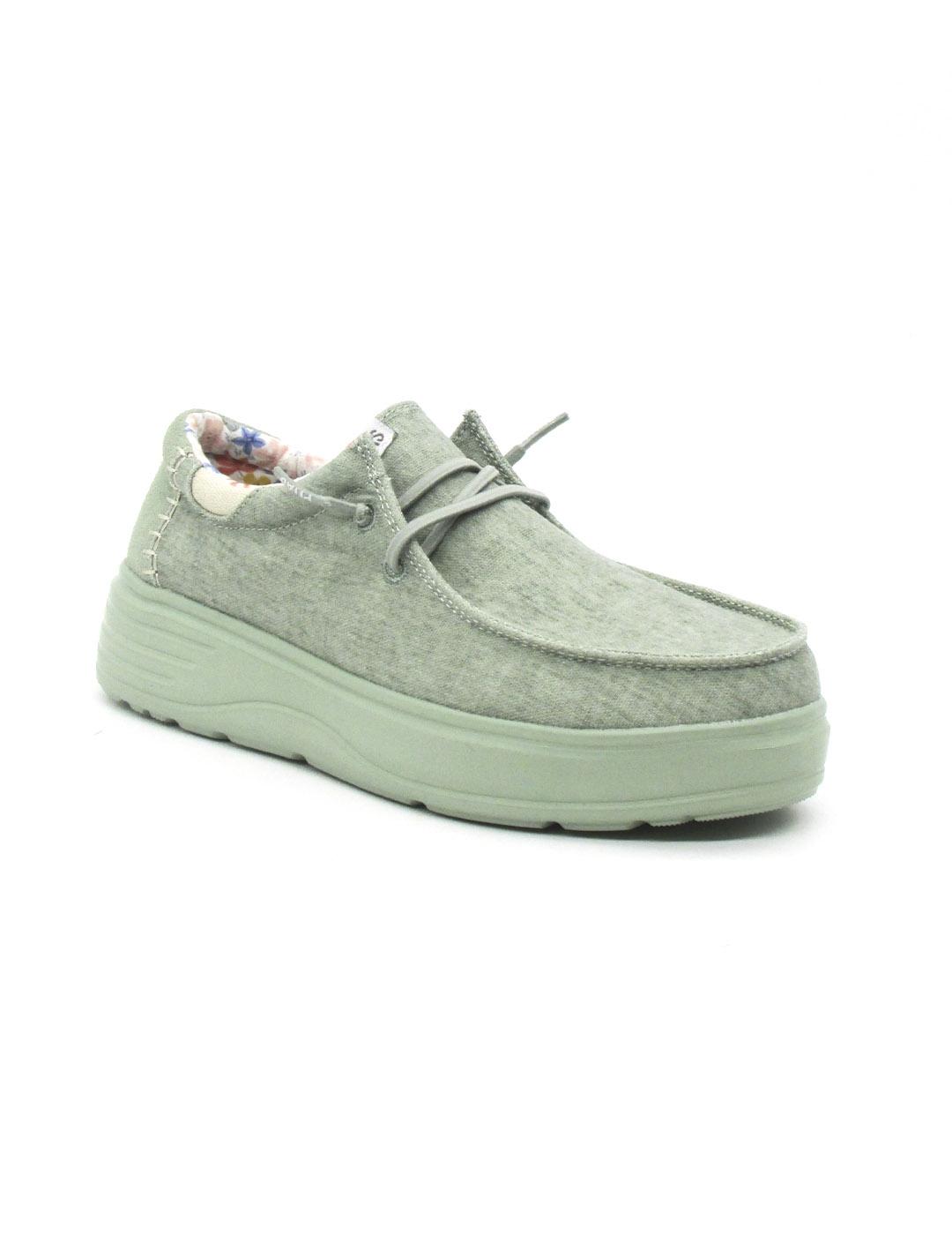 Nautico Pitas DAISY de color verde para mujer