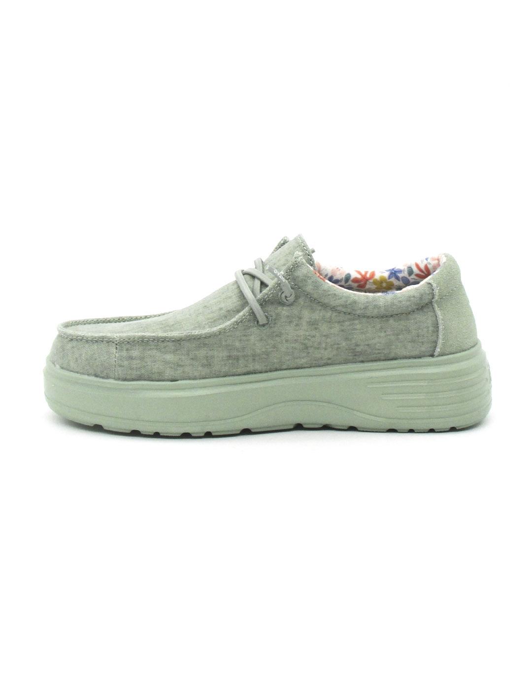 Nautico Pitas DAISY de color verde para mujer