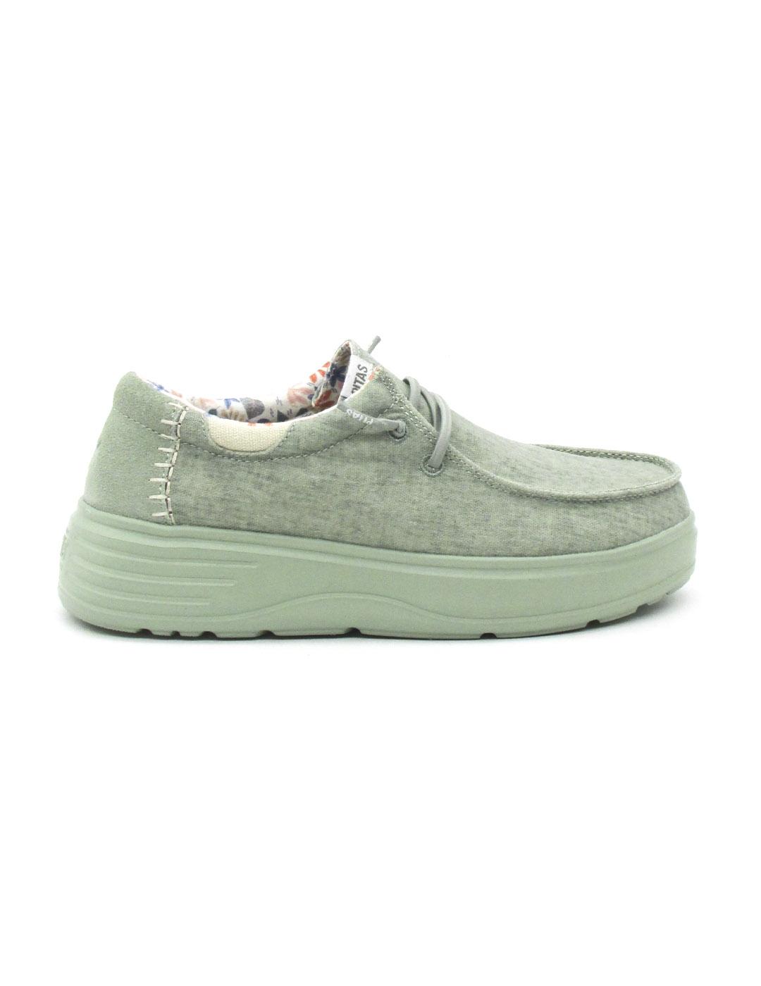 Nautico Pitas DAISY de color verde para mujer
