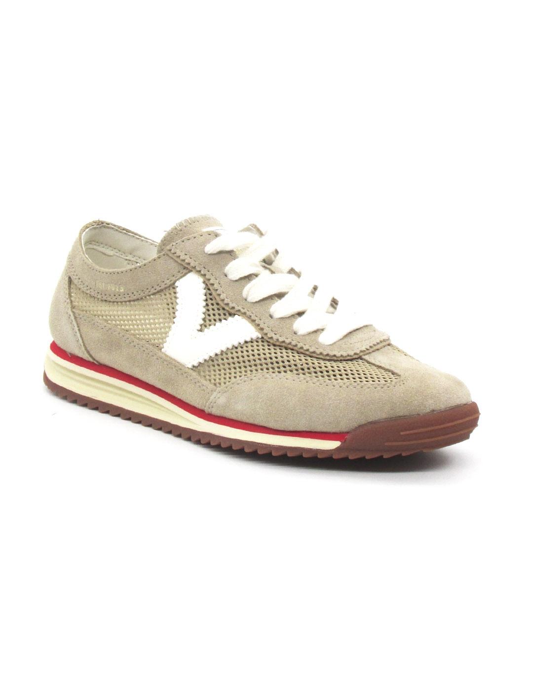 Zapatilla Victoria 1158105 de color beige para mujer