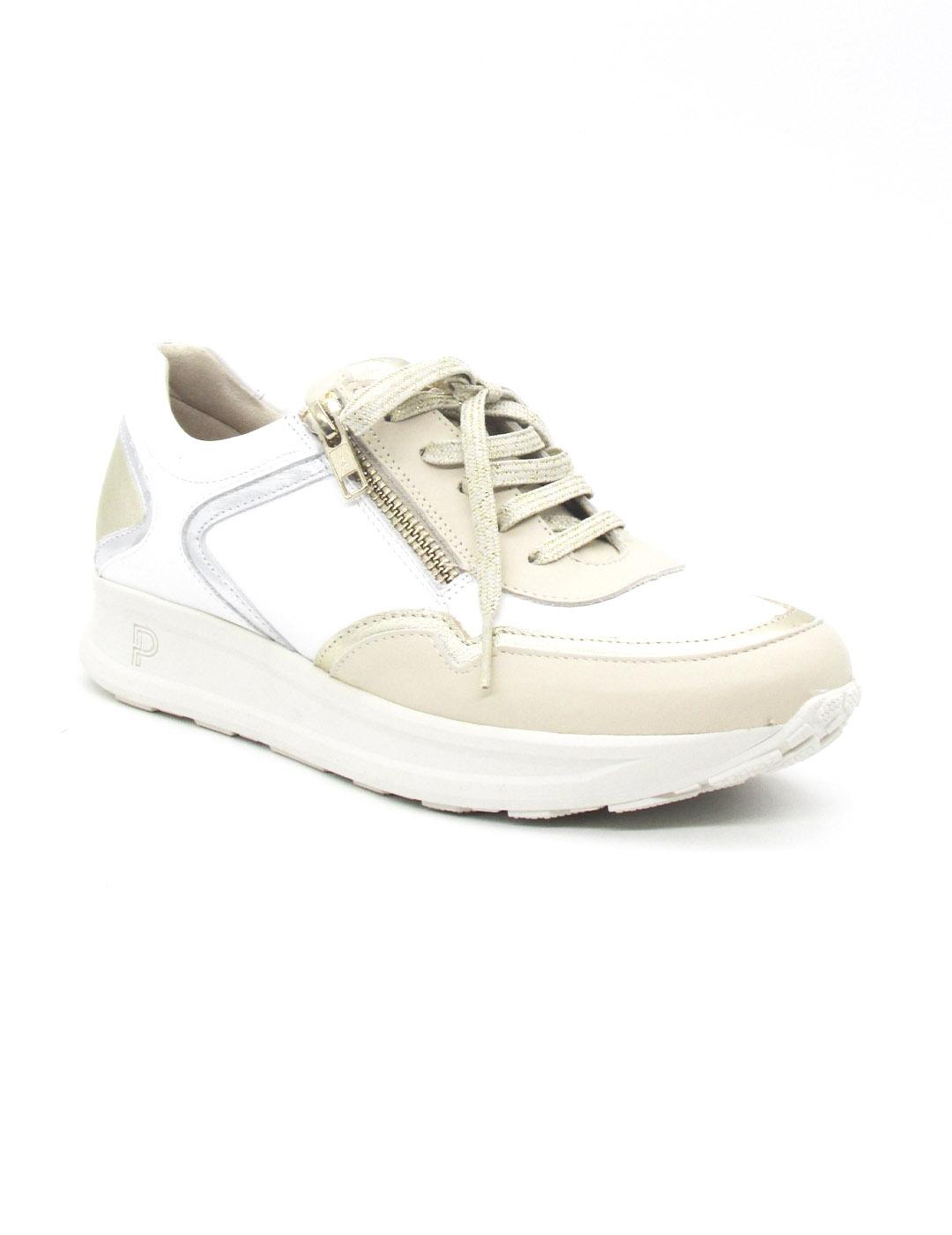 Zapato deportivo Pitillos 10413 de color crema para mujer