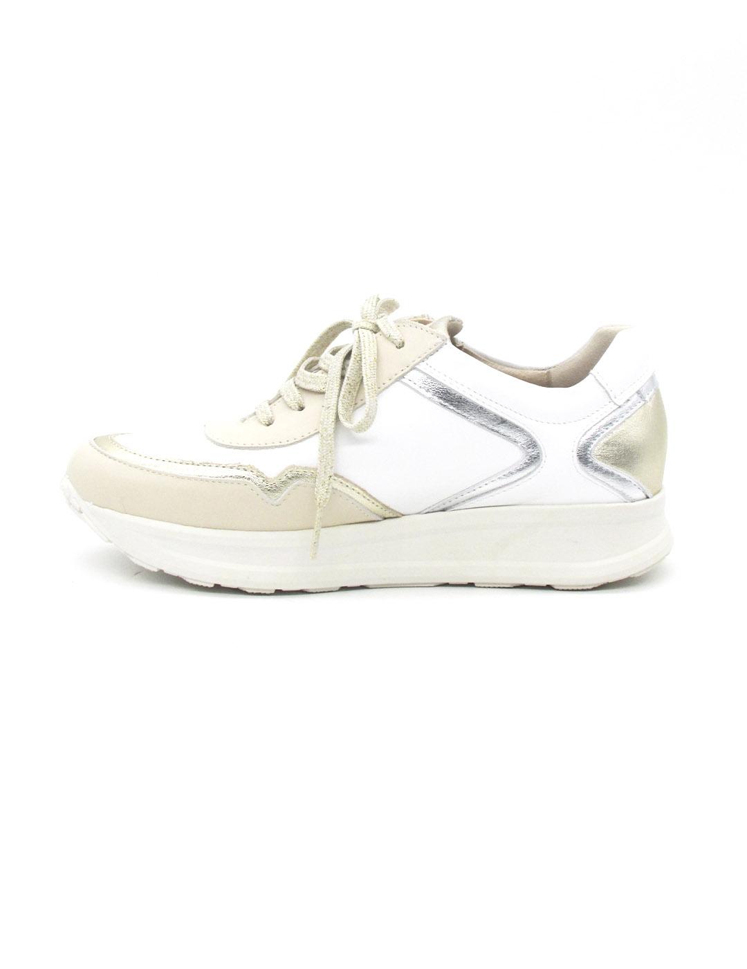 Zapato deportivo Pitillos 10413 de color crema para mujer