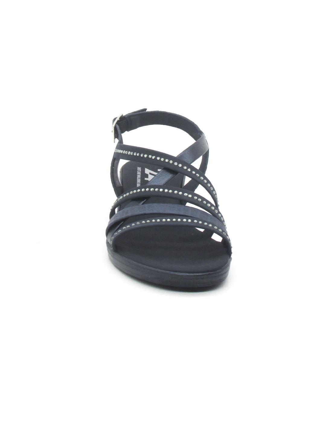 Sandalia 24 HORAS 26519 de color azul para mujer