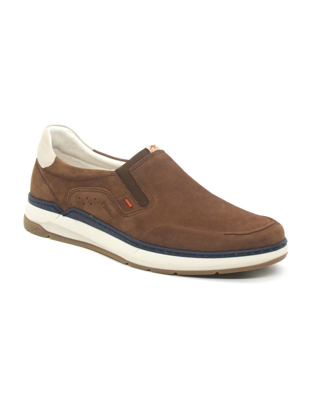 Mocasín Fluchos F2213 de color cuero para hombre