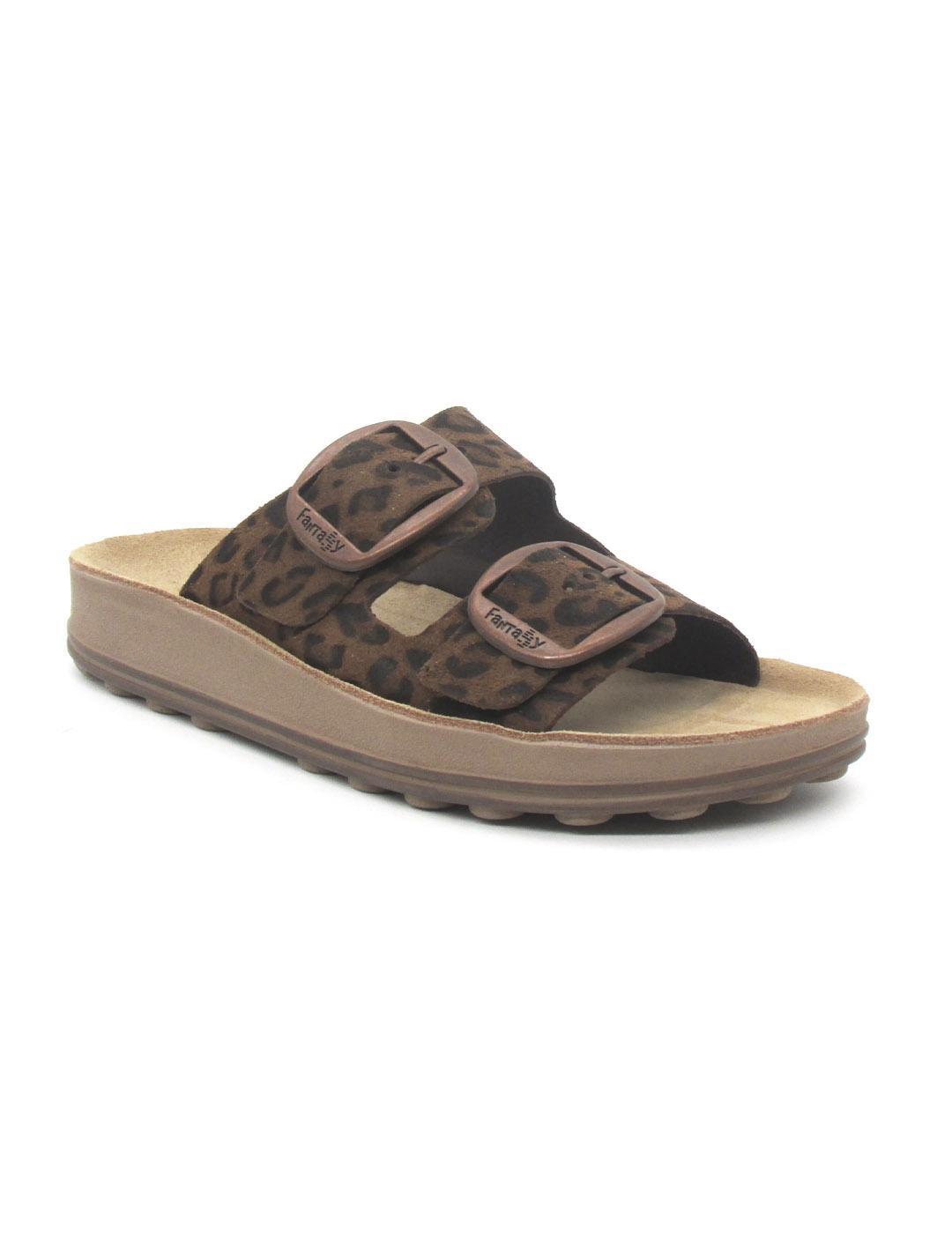 Sandalia Fantasy Sandals Bio leopardo para mujer