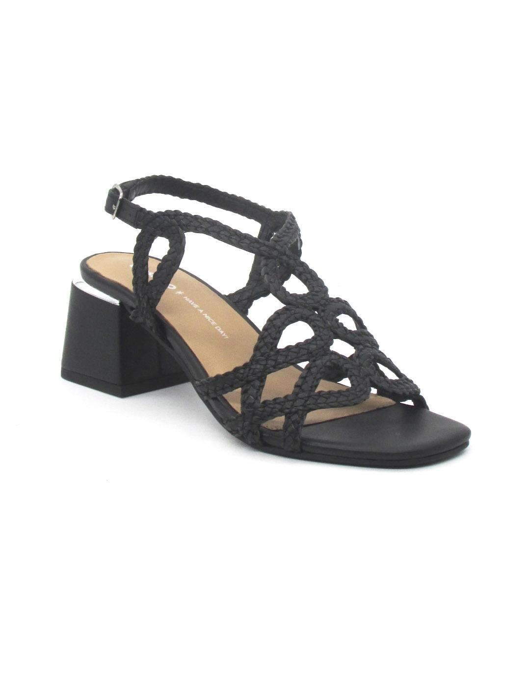 Sandalia Gioseppo 75451 CRESCENT de color negro pra mujer