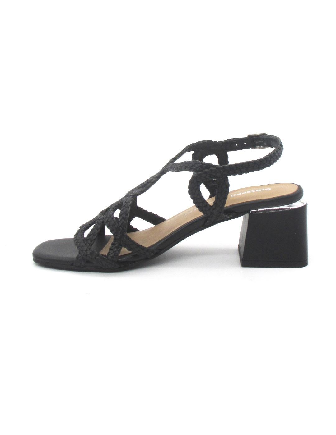 Sandalia Gioseppo 75451 CRESCENT de color negro pra mujer