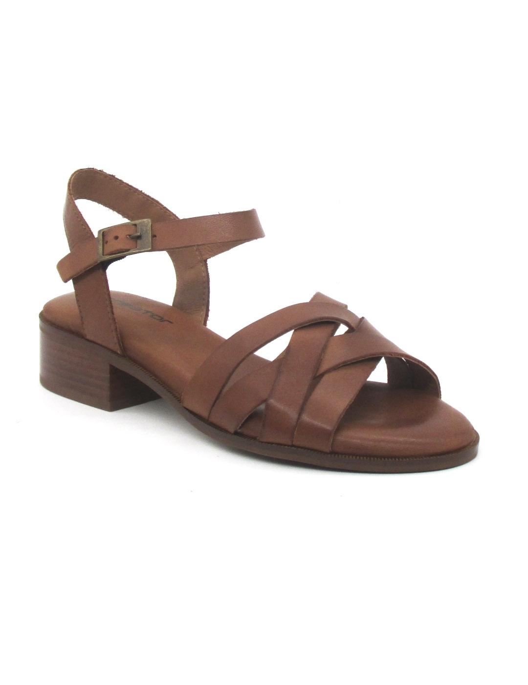 Sandalia Creator IB24255 de color brandy para mujer