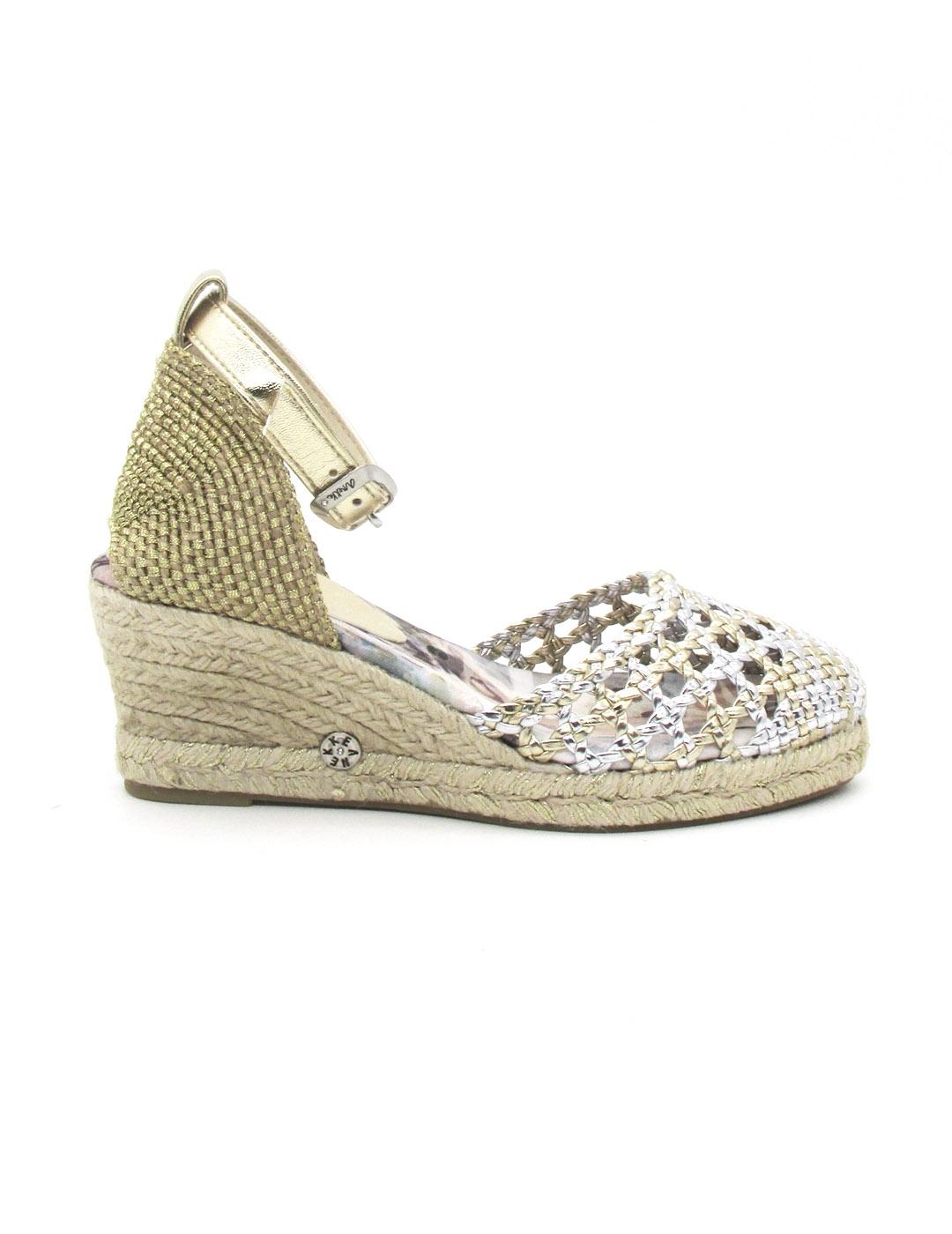 Alpargata Anekke 40381-13 de color oro/plata para mujer