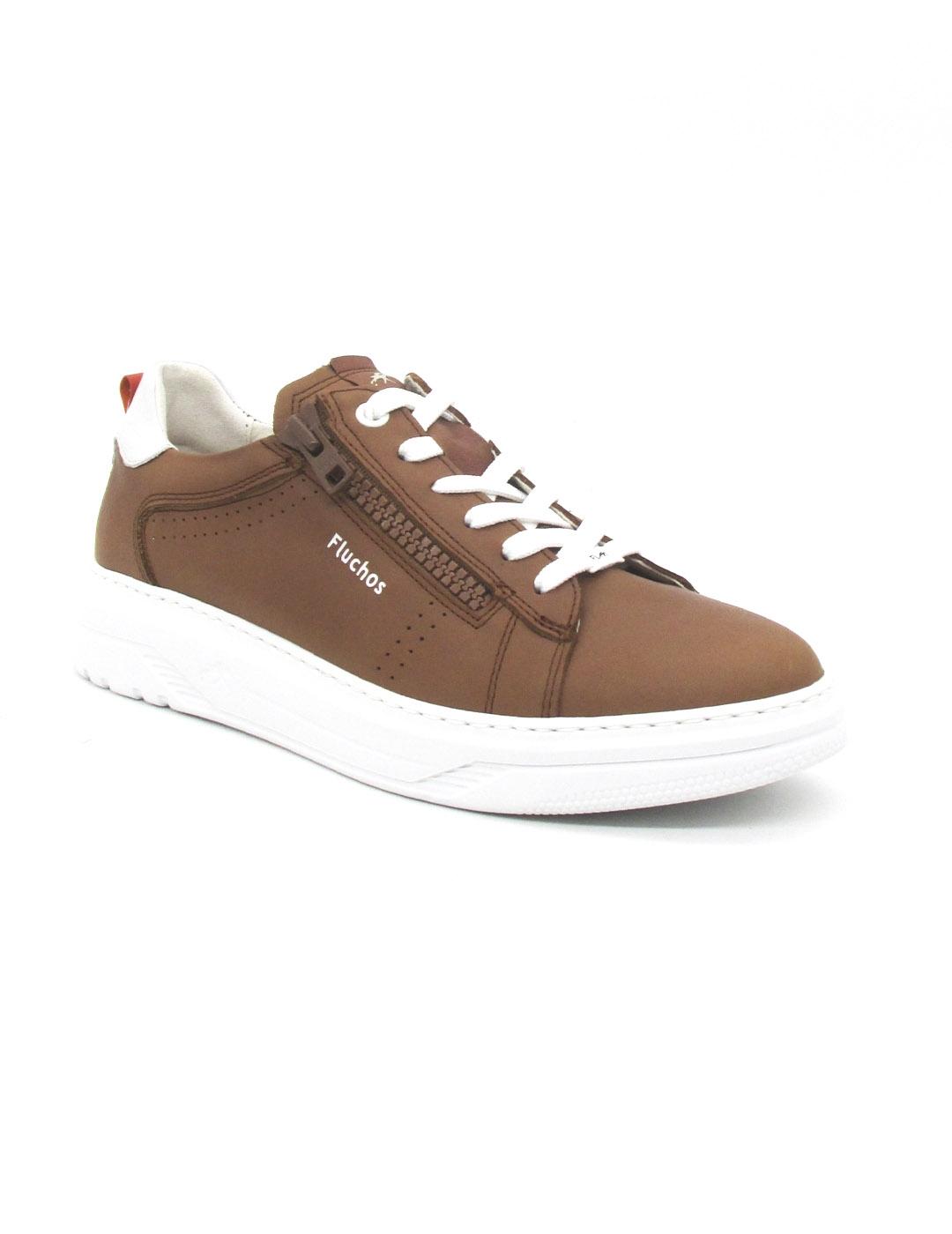 Zapato deportivo Fluchos F1969 de color cuero para hombre