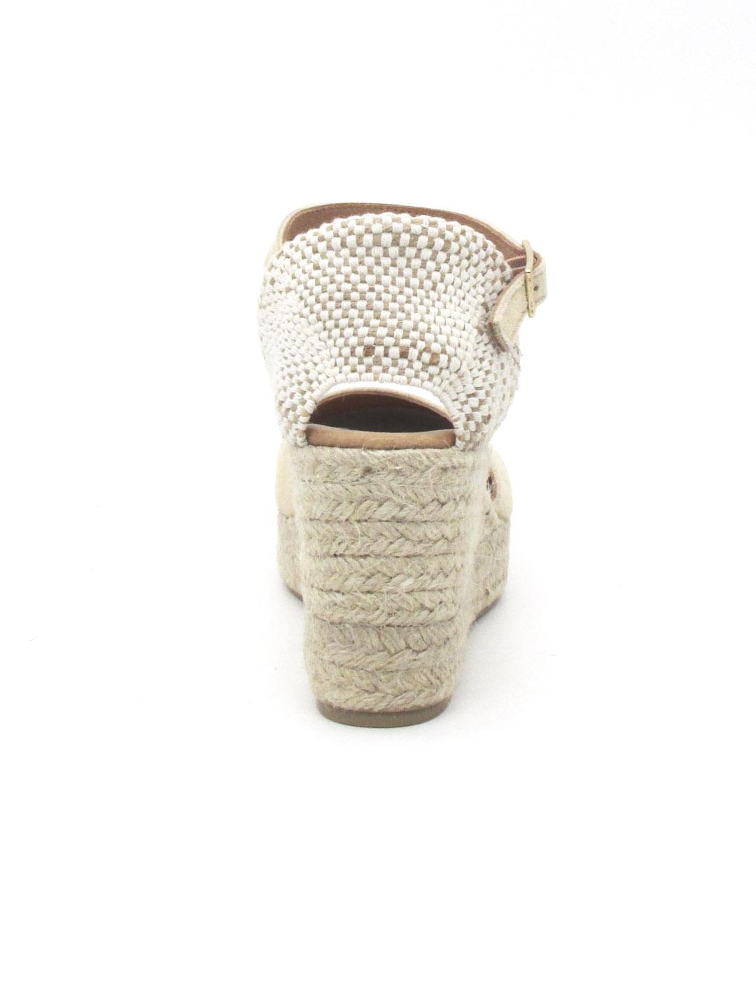 Alpargata Maybe FIONA de color beige con cuña para mujer