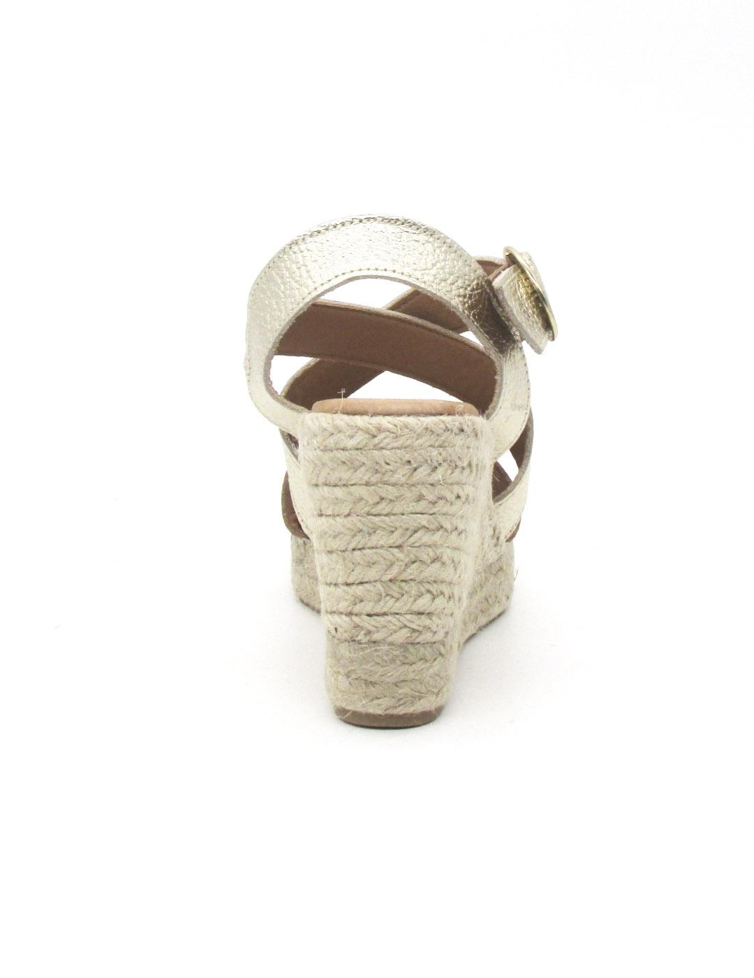 Sandalia Maybe FAITH de color oro con cuña para mujer