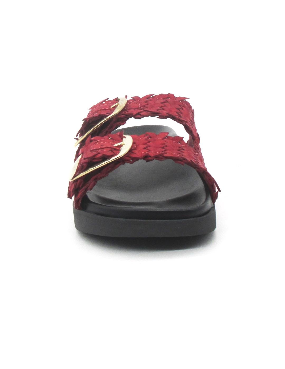 Sandalia Bio Wikers R-64787 rojo oara mujer