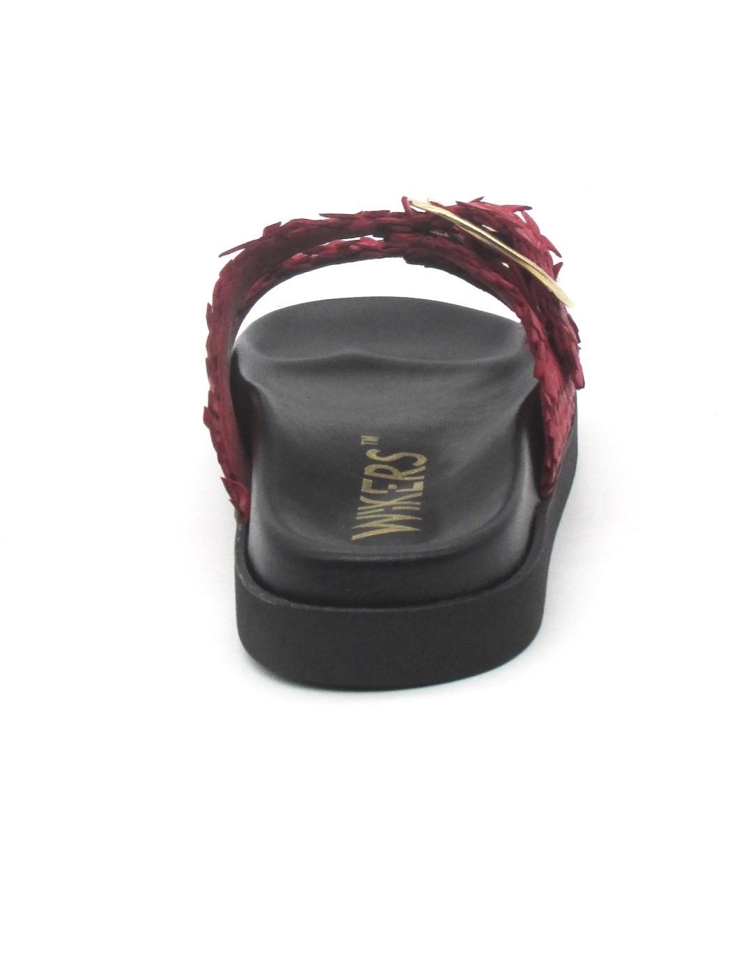 Sandalia Bio Wikers R-64787 rojo oara mujer