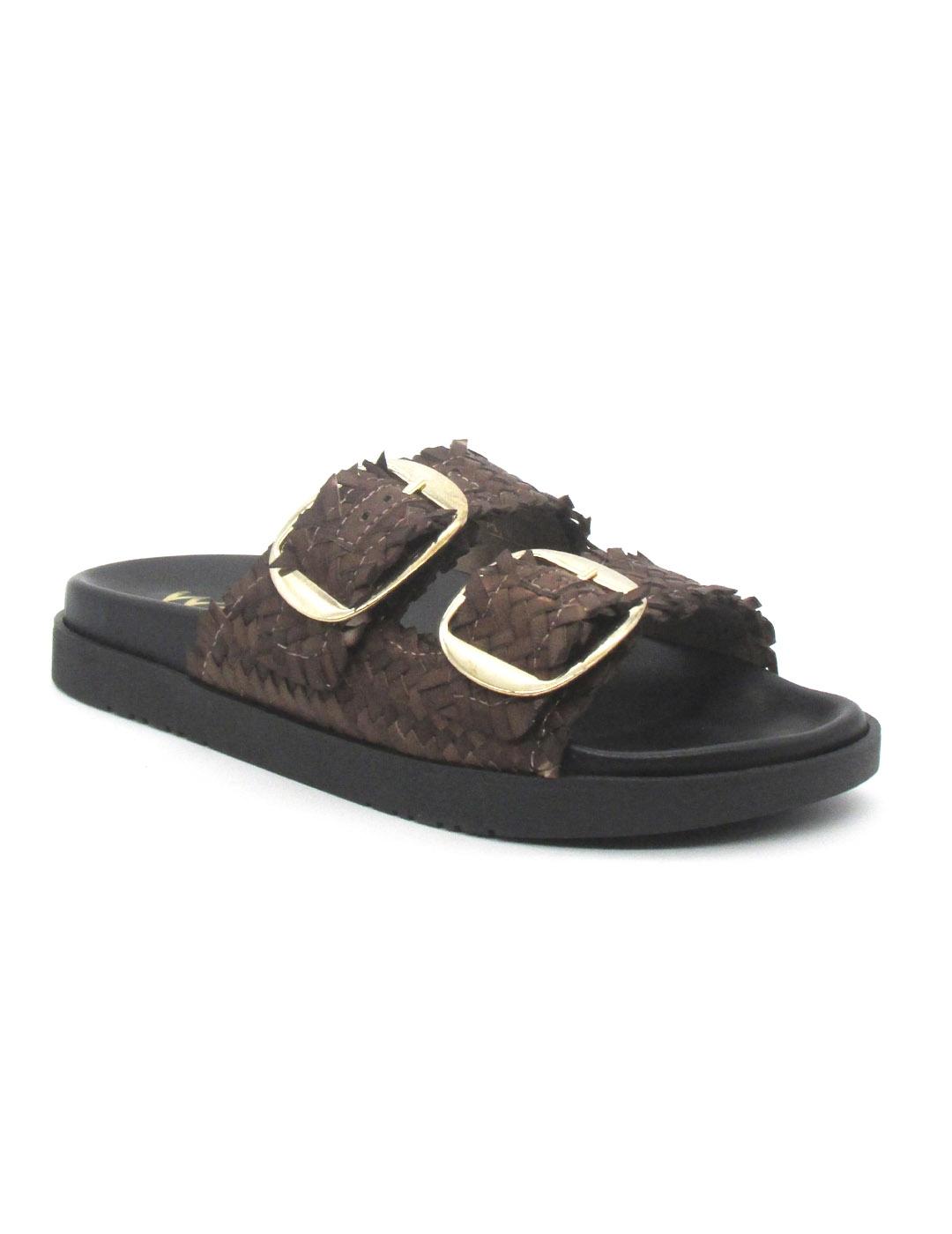 Sandalia Bio Wikers R-64787 de color marrón para mujer