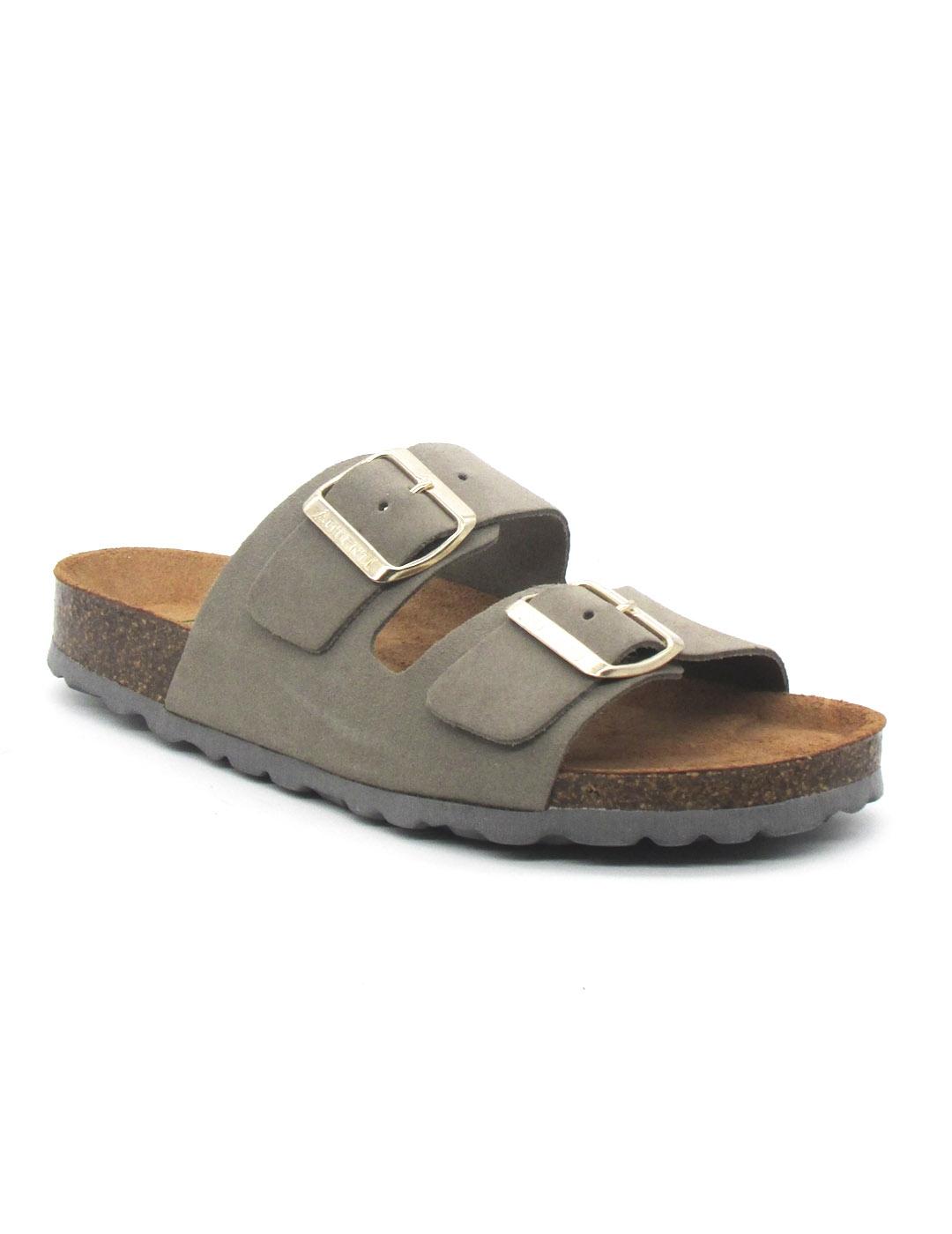 Sandalia Bio Autenti 0747 color piedra con serraje