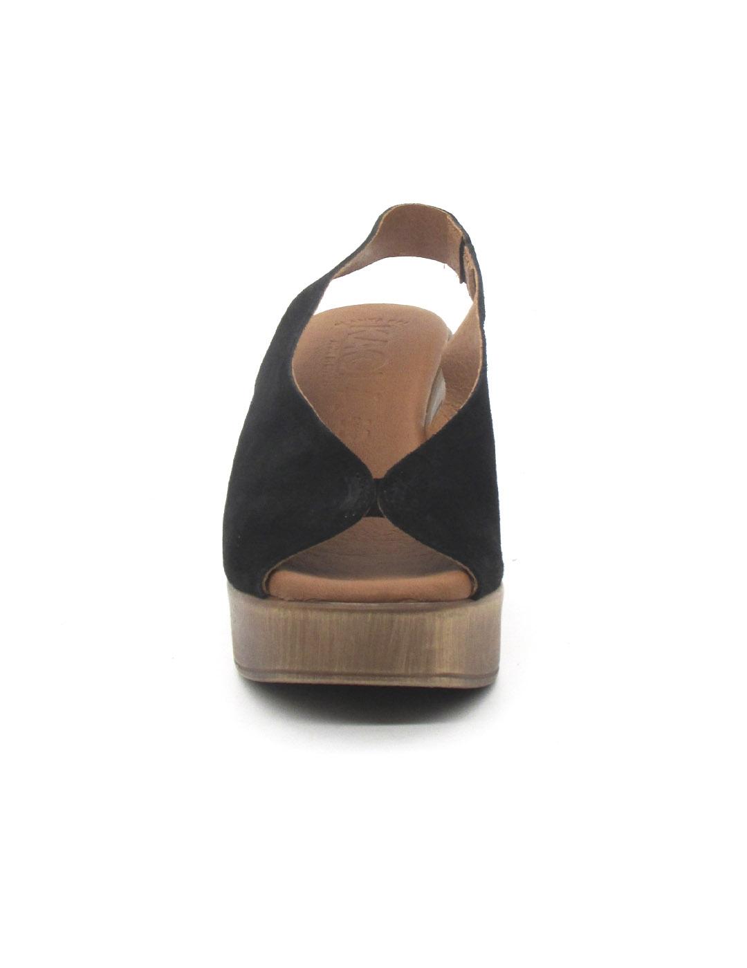 Sandalia Kaola 1923 de color negro con tacón para mujer