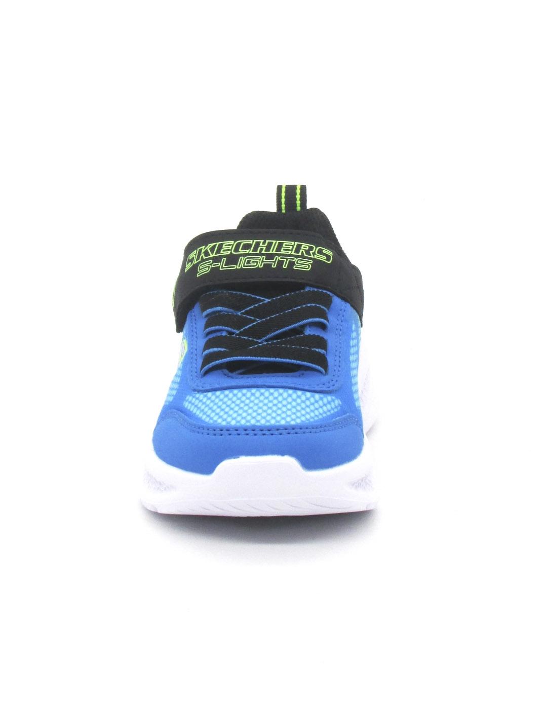 Zapatilla Skechers 401495L/BKBL de color negro/azu para niño