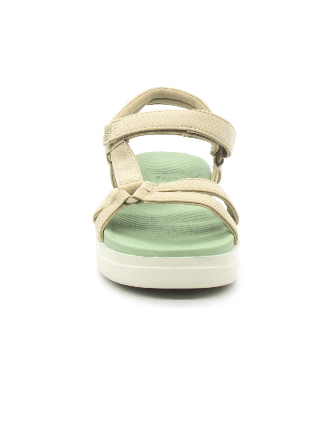 Sandalia Pitas CLAIRE de color beige para mujer