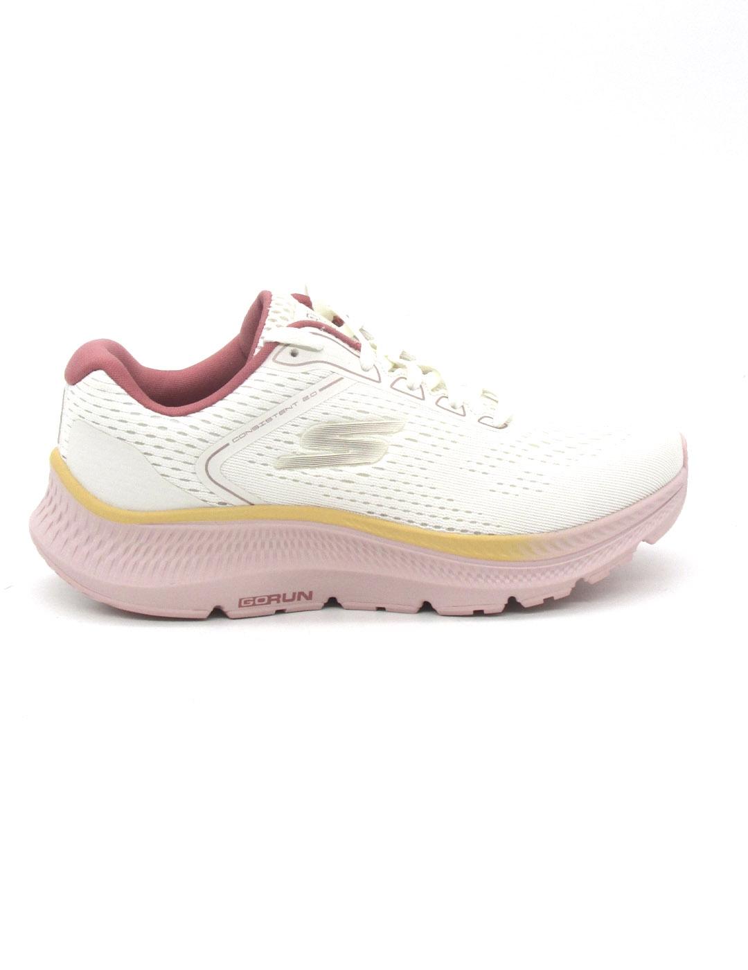 Zapatilla Skechers 128607/NTPK color natural/rosa para mujer