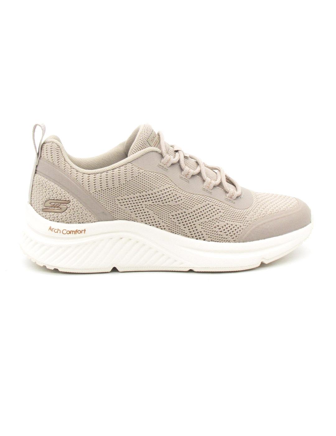 Zapatilla Skechers 117561/NAT de color beige para mujer