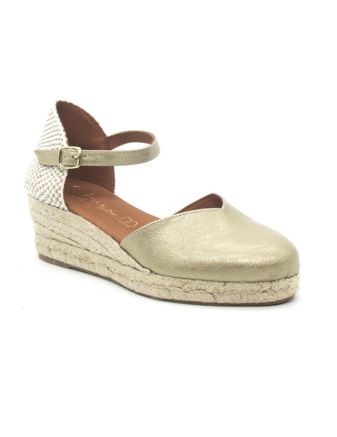 Alpargata Cabrera 52L-3 de color platino para mujer