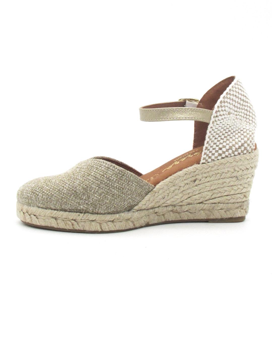 Alpargata Cabrera 89-5 de color platino para mujer