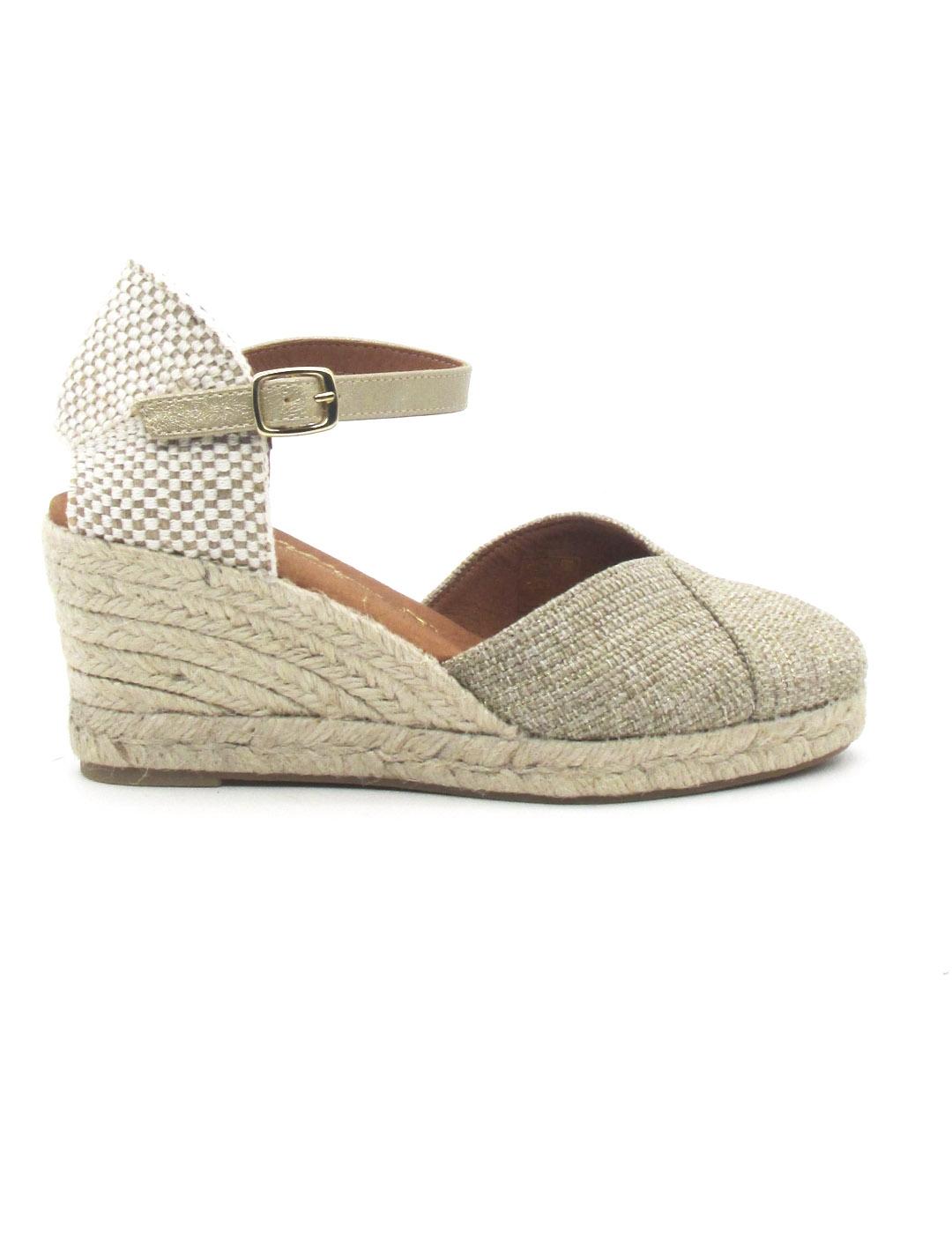 Alpargata Cabrera 89-5 de color platino para mujer