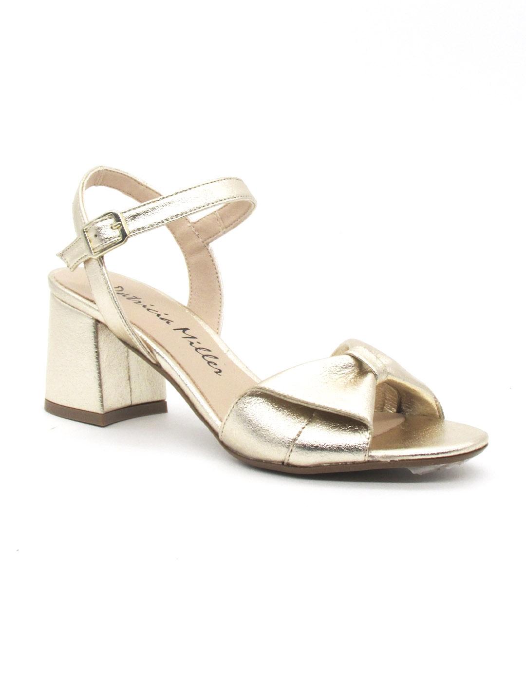 Sandalia Patrica Miller 6766 color oro mujer
