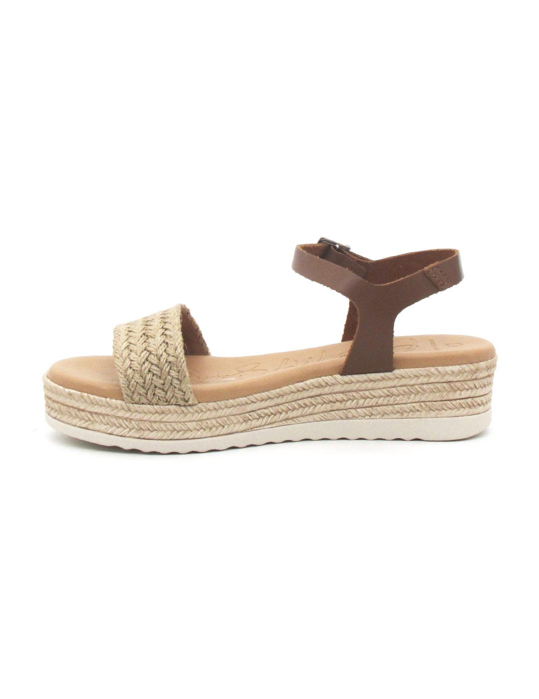 Sandalia Oh My Sandals 5691 de color robre combinado mujer