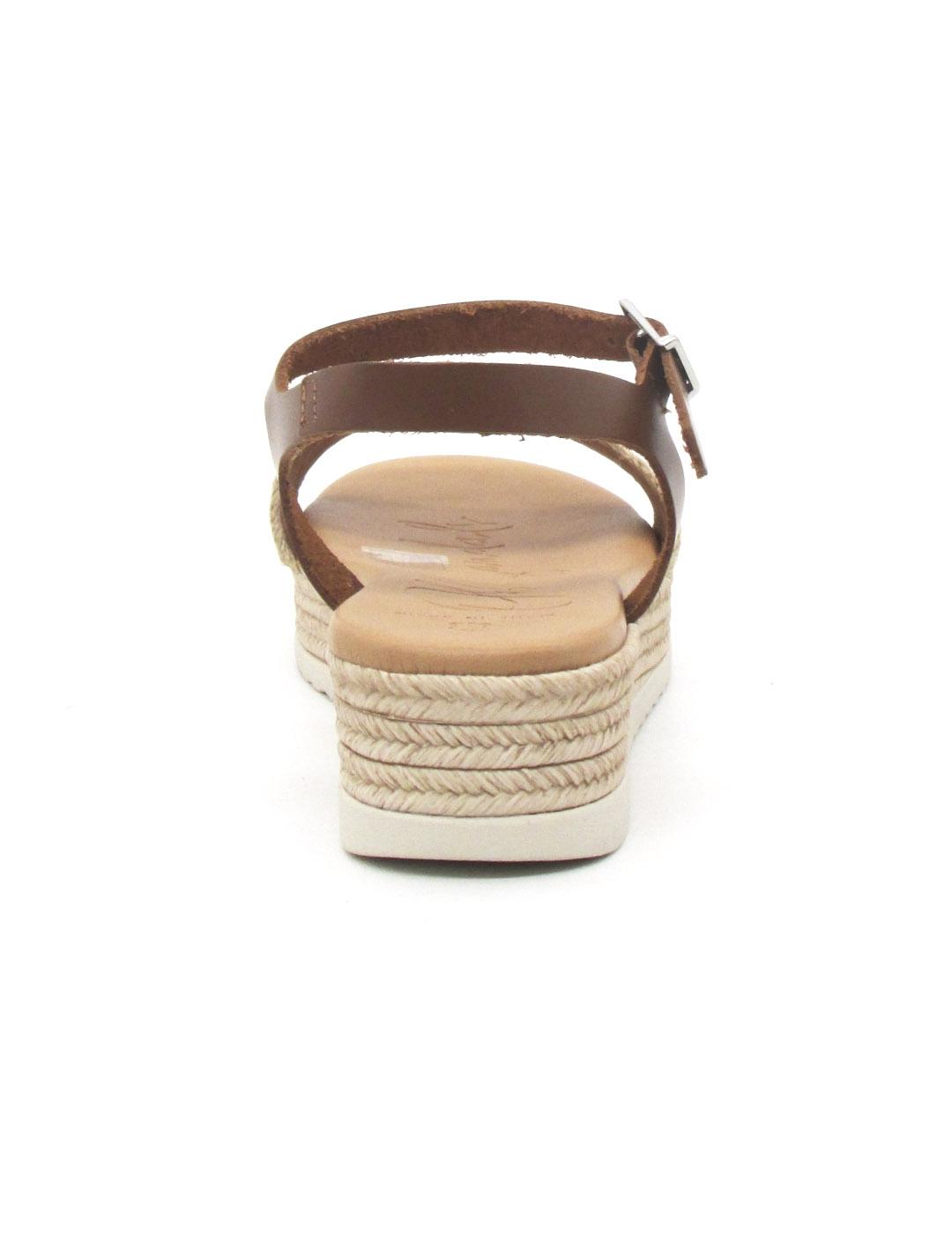 Sandalia Oh My Sandals 5691 de color robre combinado mujer