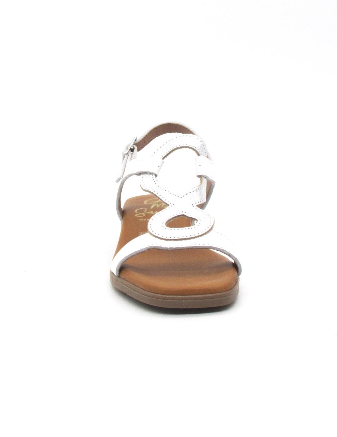 Sandalia Oh My Sandals 5607 de color blanco para mujer