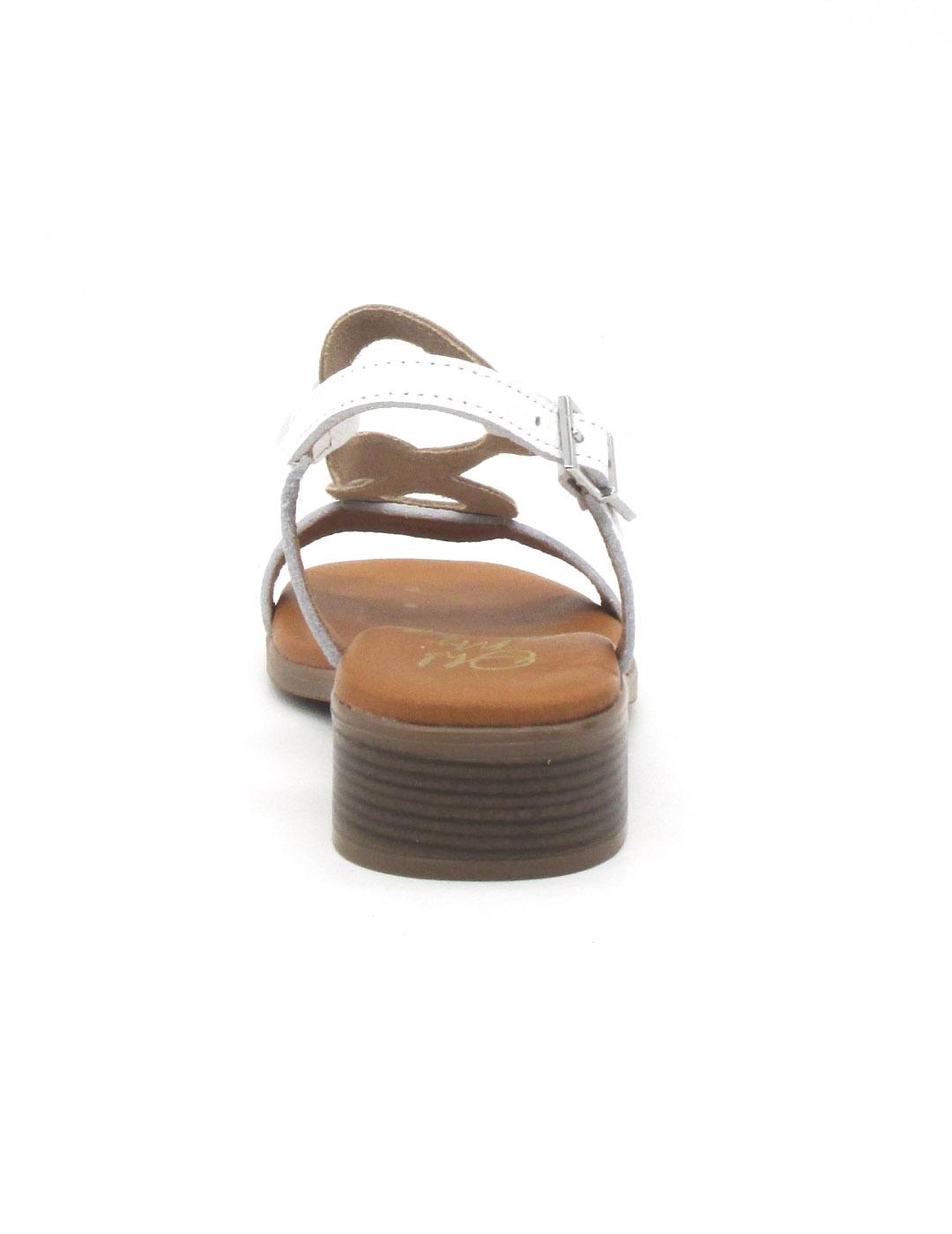Sandalia Oh My Sandals 5607 de color blanco para mujer