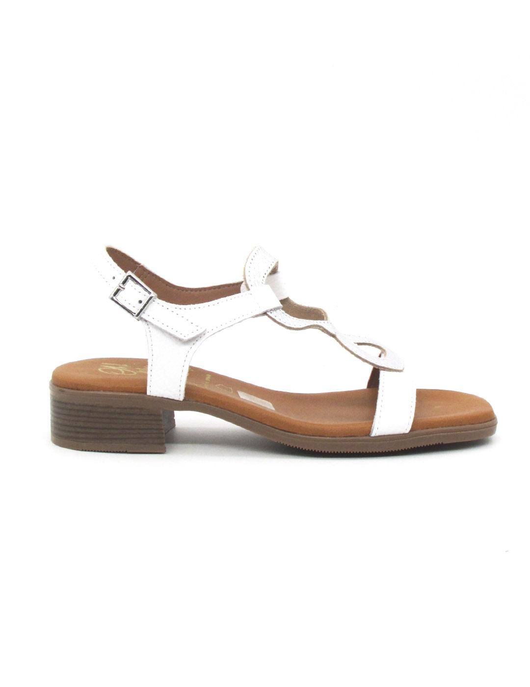 Sandalia Oh My Sandals 5607 de color blanco para mujer