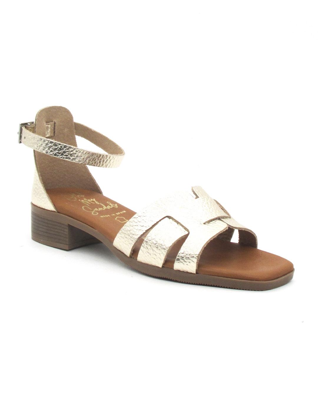 Sandalia Oh My Sandals 5601 de color champán para mujer