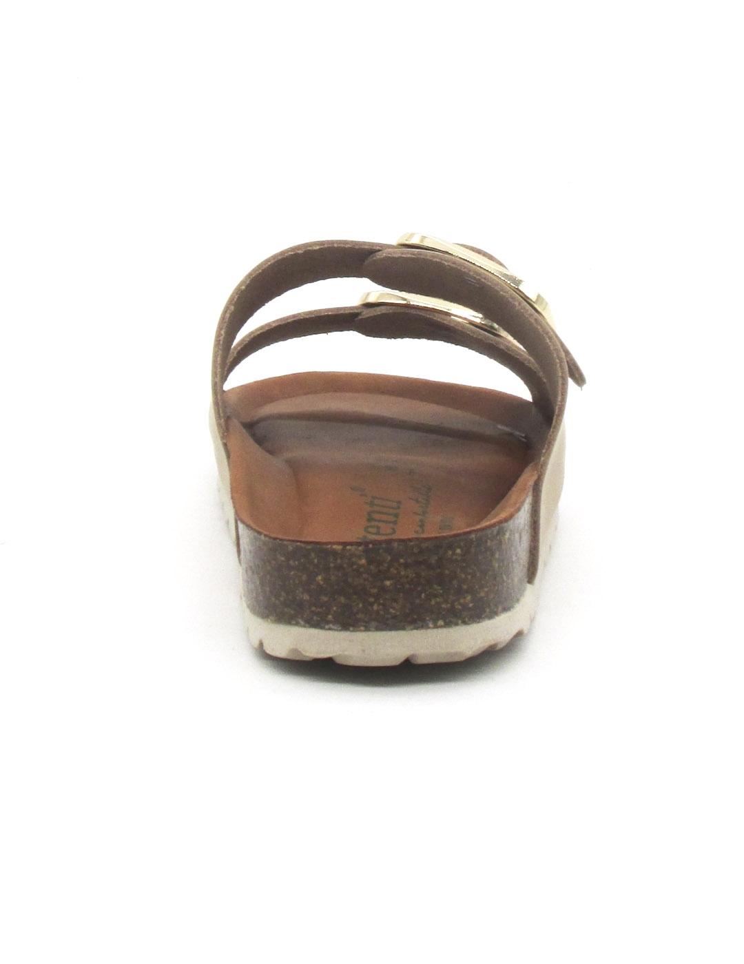 Sandalia Bio Autenti 0747 color topo para mujer