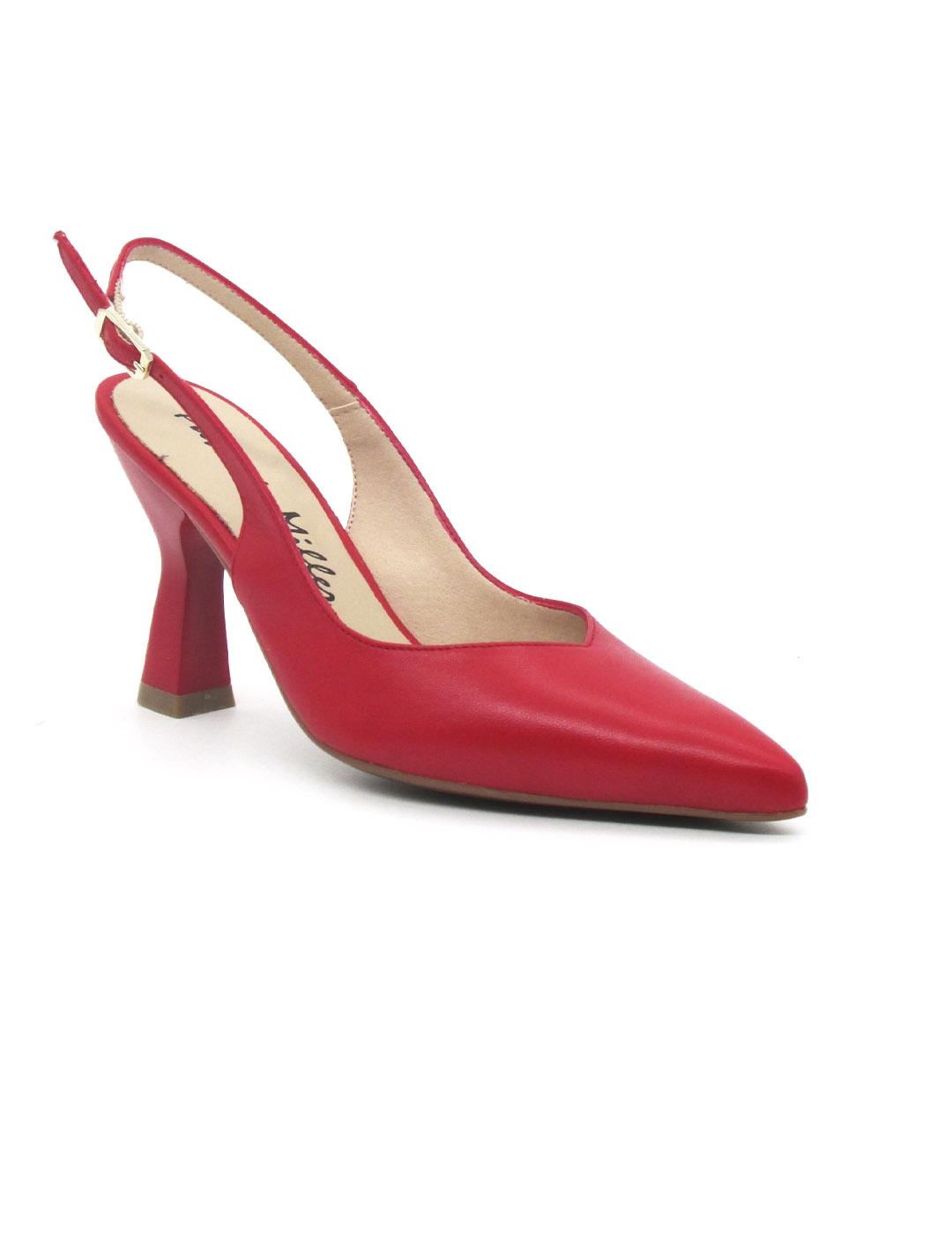 Zapato destalonado Patricia Miller 5529 rojo para mujer