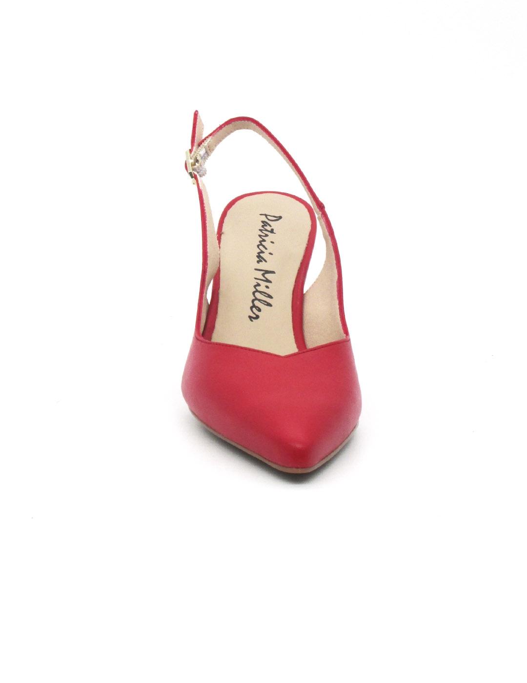 Zapato destalonado Patricia Miller 5529 rojo para mujer