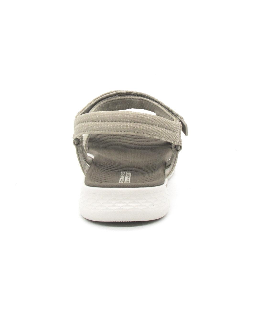 Sandalia Skechers 141451/TPE de color taupe mujer